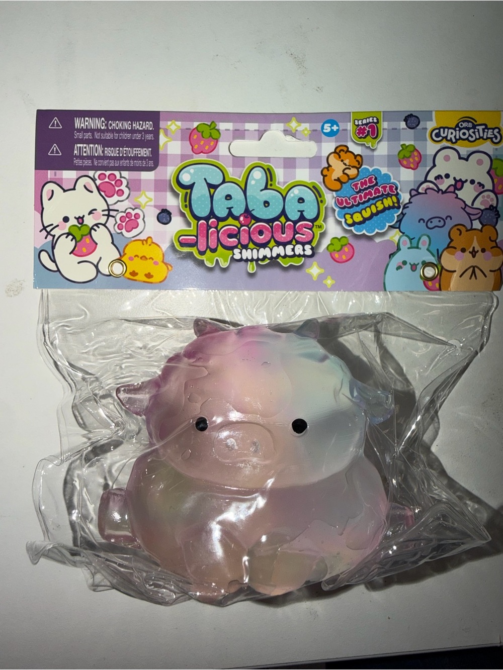 Taba-licious Shimmers Pastel Piggy Squishy Toy